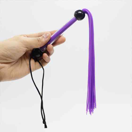Кнут фиолетовый, ручка из шариков FLOGGER, 39 см Sex Aura Киев