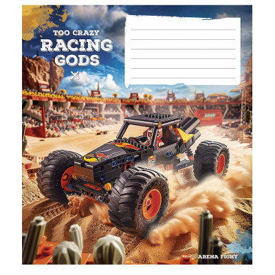 Зошит Школярик Racing gods 12 аркушів клітинка (012-3469K) Вінниця - фото 4