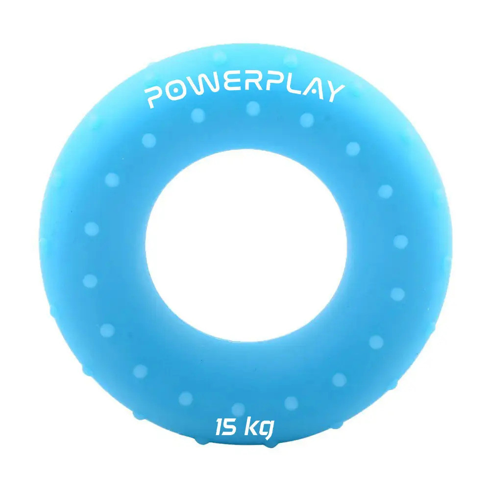 Еспандер кистьовий силіконовий PowerPlay PP-4338 Hand Grip Light 15 кг (Блакитний) Луцьк - фото 1