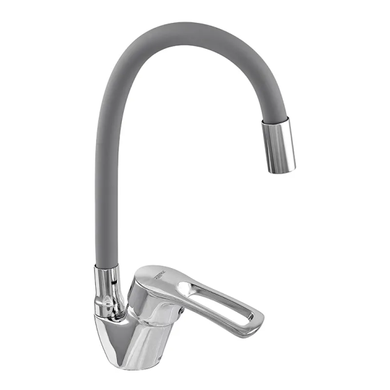 Кухонный смеситель Zerix YUB 181 Reflector Gray – стиль и надежность в одном Харьков