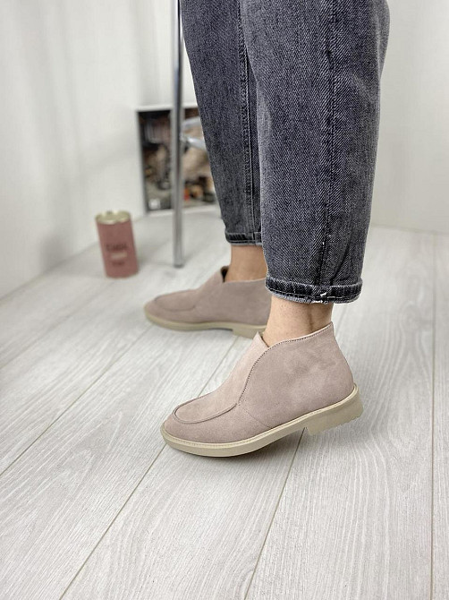 Daragani Черевики жіночі Daragani пудра натуральна замша высота 9 см (3160) Коломия - фото 7