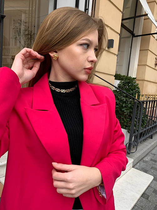 Сережки гвоздики Медуза Версачі преміум — розкішна прикраса напилення золотом Одеса - фото 8