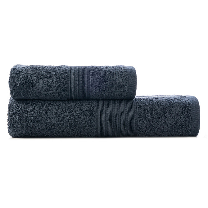 Рушник банний Ideal Textile однотонний 500 г/м2 70х140 см графітовий (56860398) Чернівці - фото 7