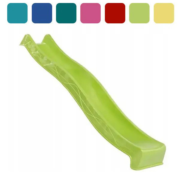 Детская горка пластиковая 3 метра скользкая спуск для детей Салатовый Киев - изображение 1