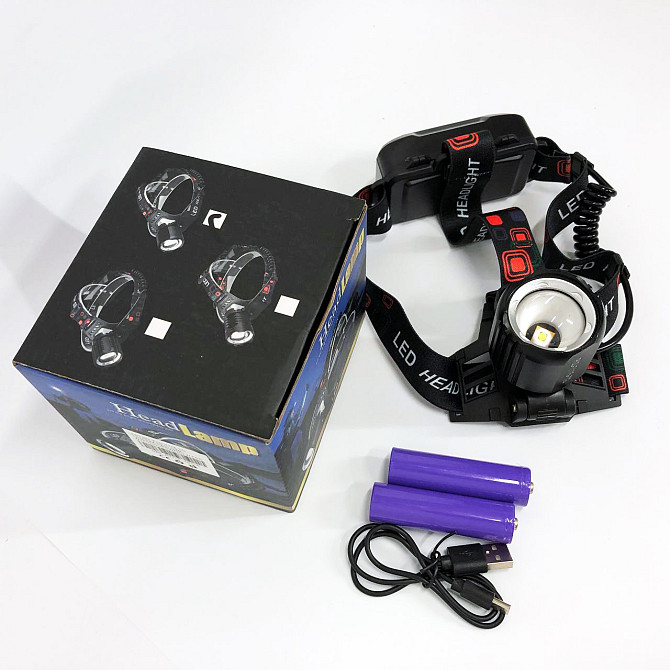 Наголовный фонарь PLD-T115-PM30-TG, Налобный фонарь для электрика налобный мощный EN-10 Львов - изображение 1