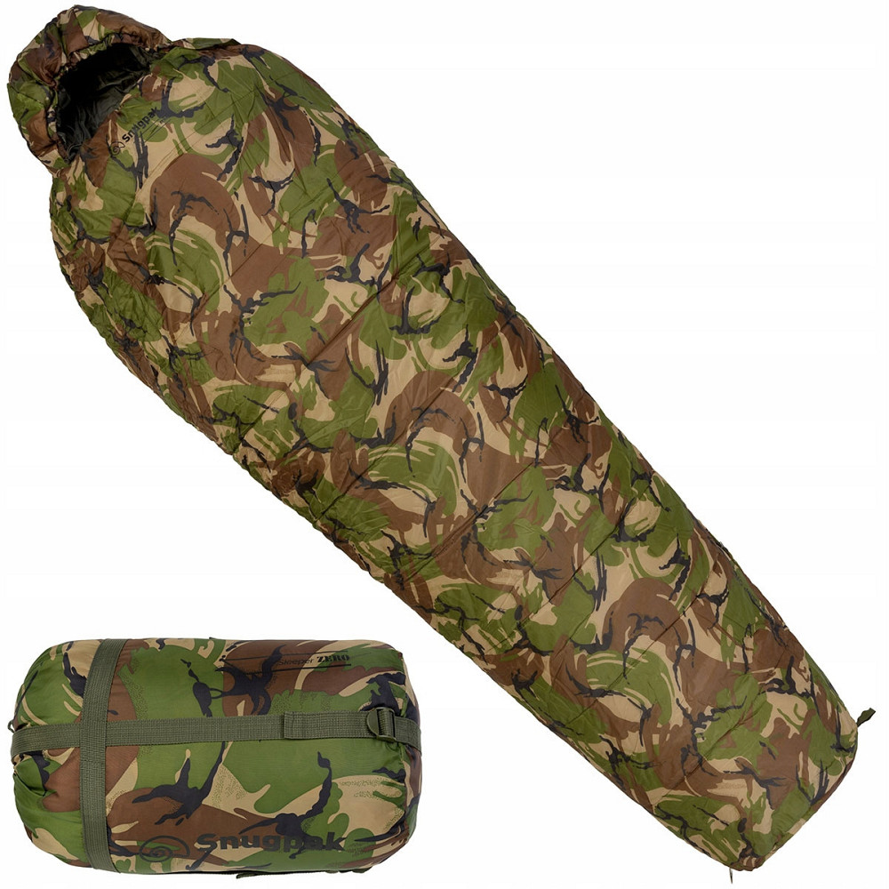 Спальний мішок кокон від -5°C до -10°C град з чохлом Snugpak «Sleeper Zero» Woodland DPM Нововолинськ - фото 1