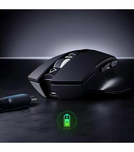 Миша бездротова Inphic F1 з Usb 2.4Gz, акумулятором, 1600 Dpi, mate black З Індикатором Заряда Запоріжжя - фото 3