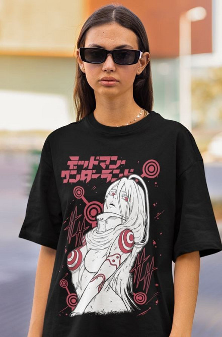 Футболка аниме Дандадан Вондерланд Вондерланд Момо оверсайз (S/M/L) Черний AnimeJ1050 Днепр - изображение 4