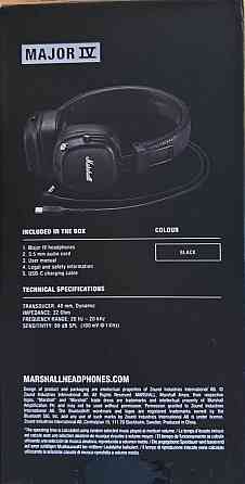 Нові Оригінальні навушники Marshall Major 4 Black/Brown. Київ