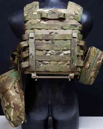 Тактический комплект плитоноска М6 с подсумками без плит (Мультикам пиксель) Киев
