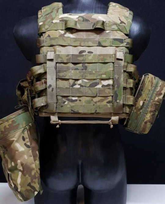Тактический комплект плитоноска М6 с подсумками без плит (Мультикам пиксель) Киев - изображение 5