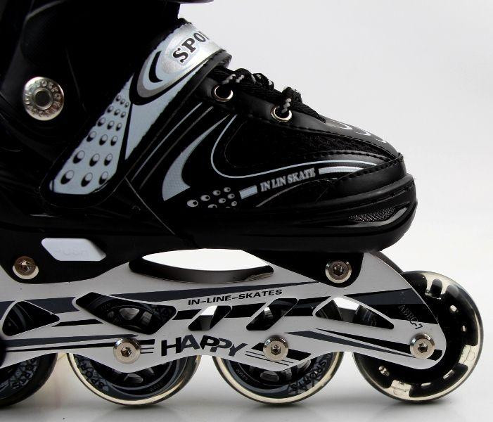 Раздвижные ролики Star Happy. Черный цвет. Размер 38-41 Одесса - изображение 5