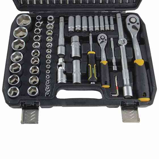 Набір насадок торцевих і біт 1/4", 1/2" 110 шт. CrV mid SIGMA (6003771) Київ