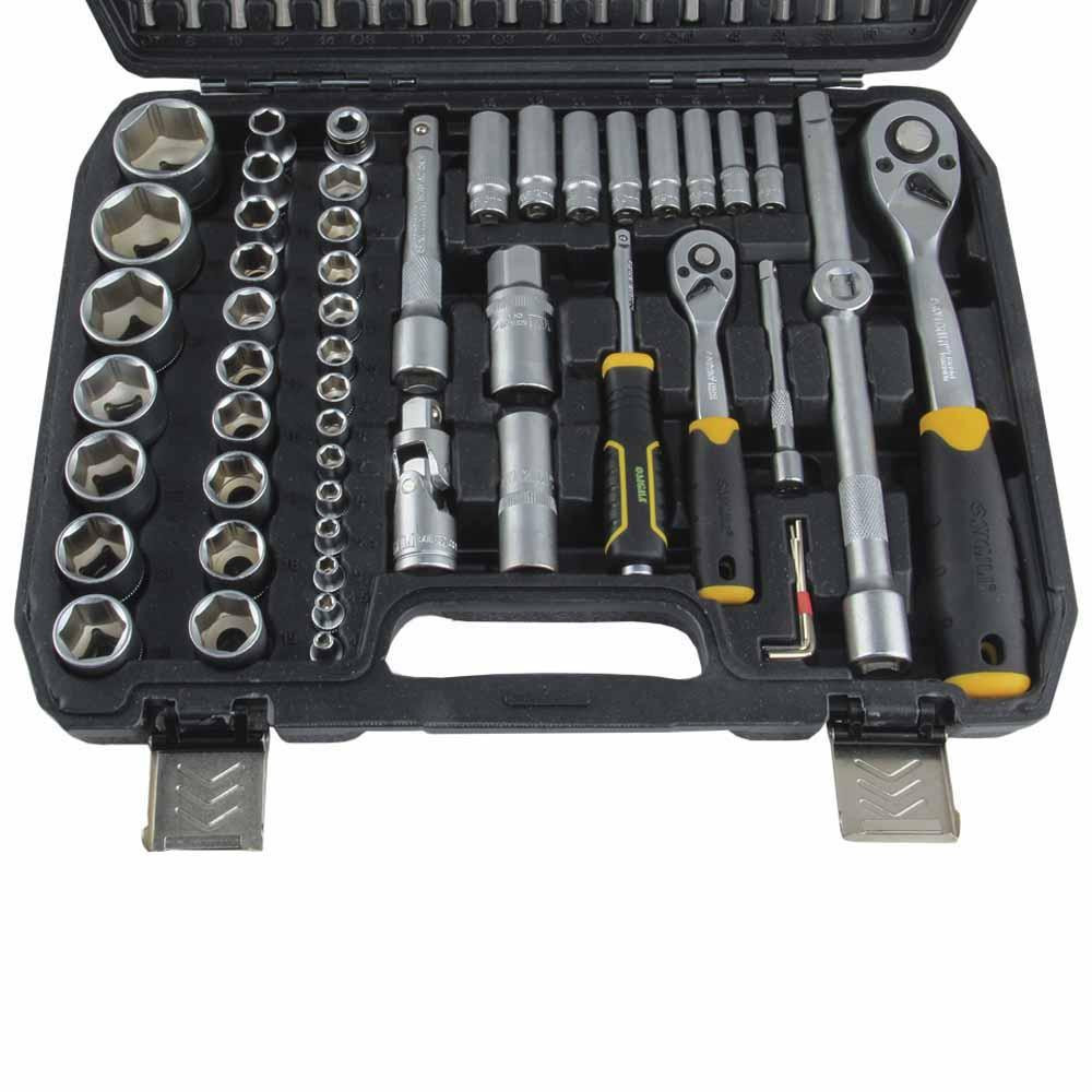 Набір насадок торцевих і біт 1/4", 1/2" 110 шт. CrV mid SIGMA (6003771) Київ - фото 5