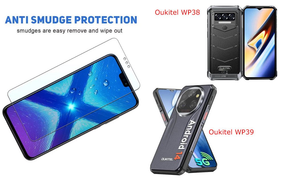 Захисне скло NeoGlass для Oukitel WP38, Oukitel WP39 – надпрозоре та стійке Київ - фото 3