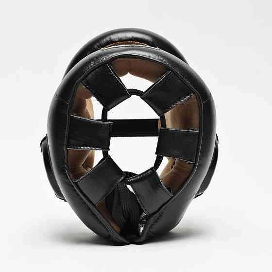 Боксерський шолом з бампером Leone CS425 Black M (капа в комплекті) Каменское