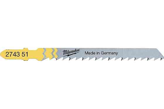 Полотно для дерева T101D (5 шт.); 75 мм) для лобзика Milwaukee 4932274351 Коломыя