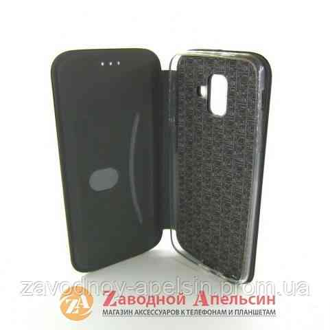Чохол книжка Samsung A6 A600 J6 J600 A6 Підставка (чорний) Одеса