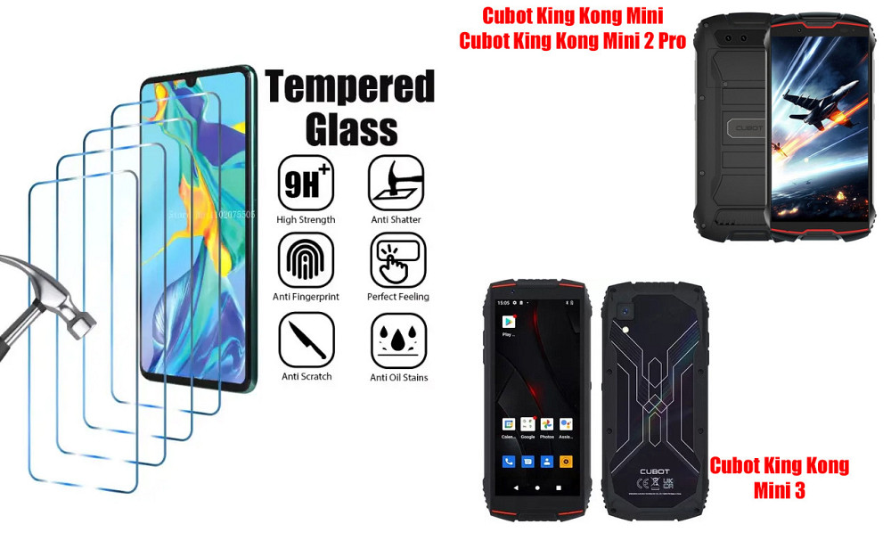 Защитное стекло ArmorGlass для Cubot King Kong Mini, Mini 2 Pro, Mini 3 – устойчивое к царапинам и ударам Киев - изображение 1