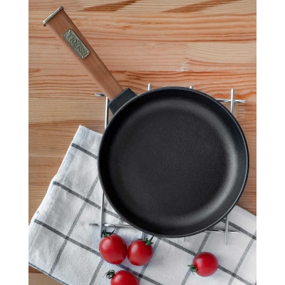 Сковорода Brizoll Optima чавунна з ручкою 200х35 мм (O2035-P) Вінниця - фото 4