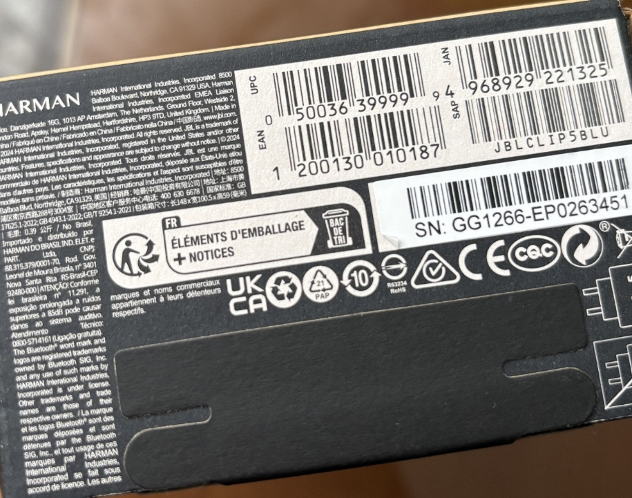 Портативна колонка JBL Clip 5, Bluetooth. Харьков - изображение 1