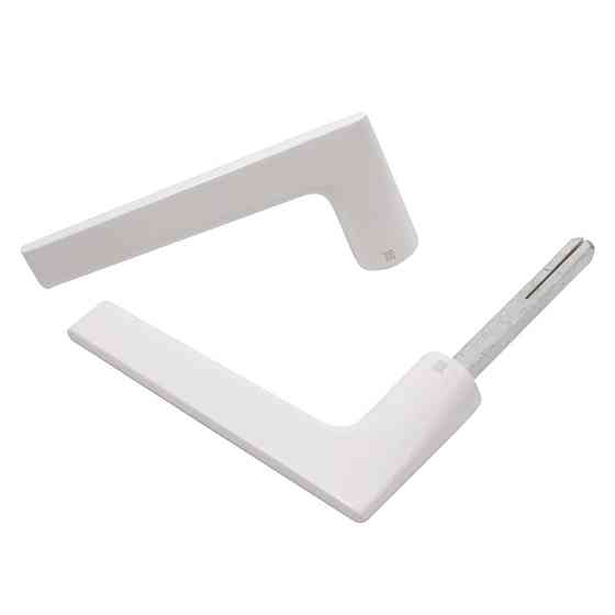 Дверная ручка на розетте Nuda Lieve белый матовый R ф/с Киев