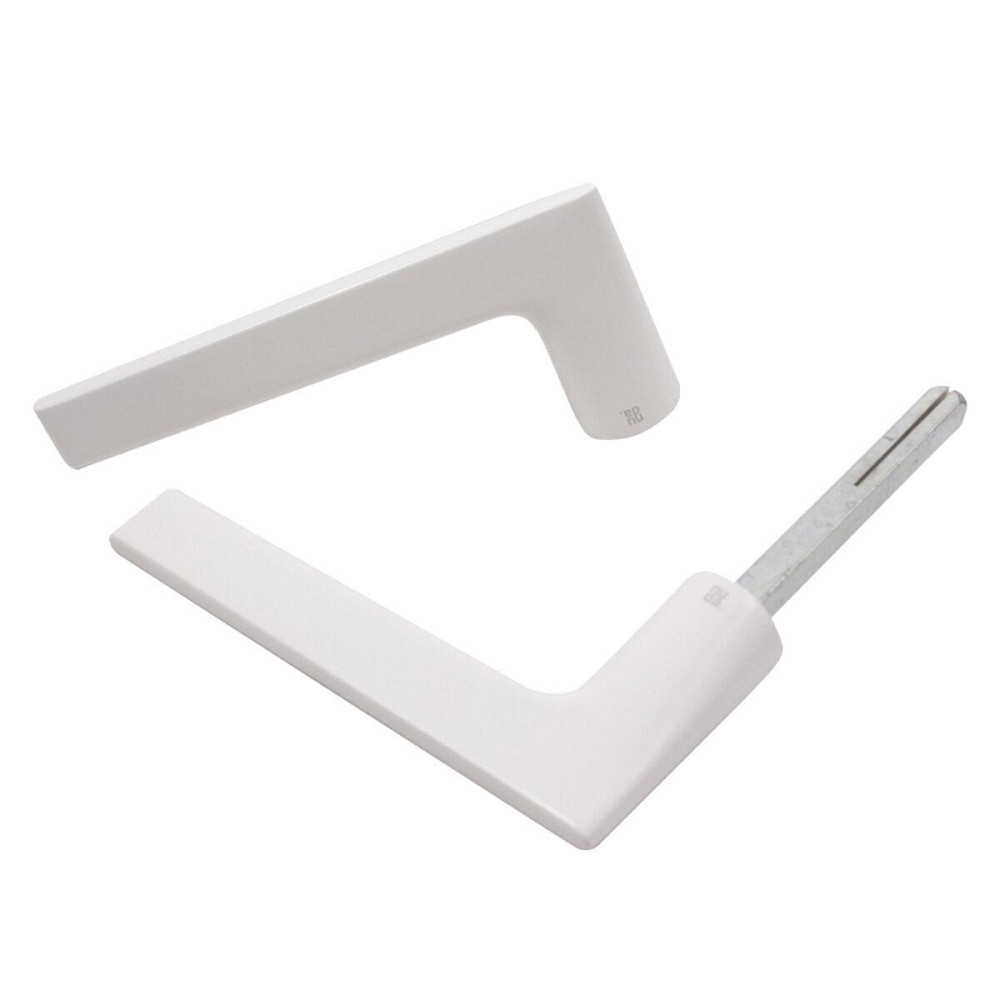 Дверная ручка на розетте Nuda Lieve белый матовый R ф/с Киев - изображение 2