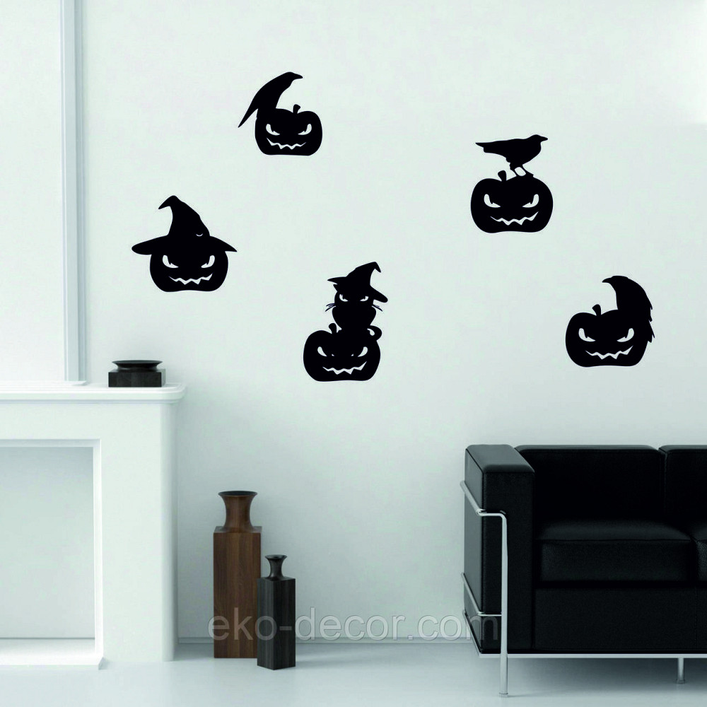 Декоративне настінне Панно «Хеллоуїн — гарбуз», Декор на стіну 90*90 см Київ - фото 10