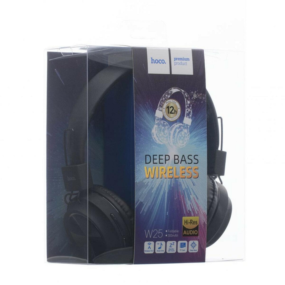 Наушники беспроводные HOCO W25 Promise wireless headphones Black 6931474710062 Одесса - изображение 2