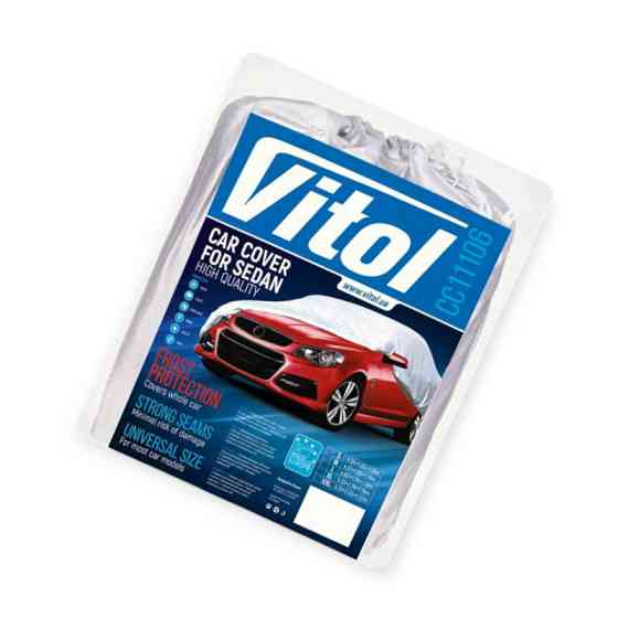 Тент-накидка m 432х165х120 полиэстр, карман зеркал, замок седан Мукачево