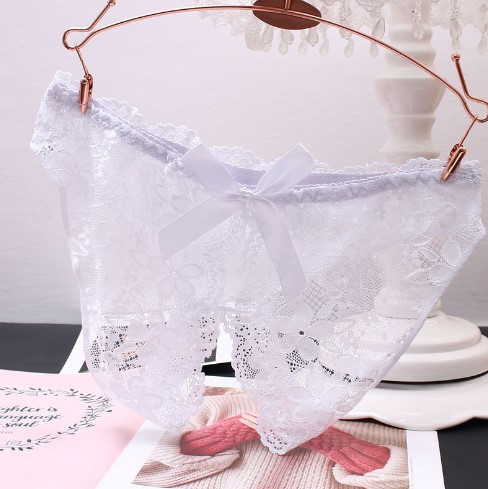 Еротичні трусики з розрізом 42-44 білий Київ - фото 2