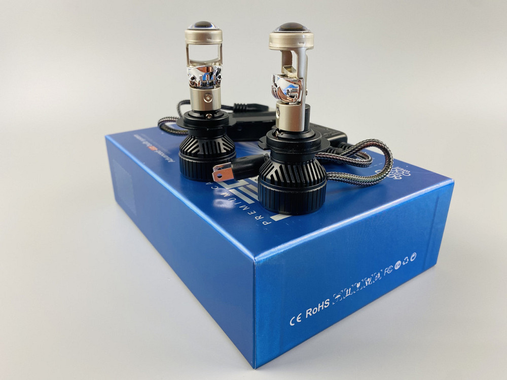 Світлодіодна лампа. (К-кт 2 шт) 12V-36V 90W set (реальних ватів) LED + лінза + чітка світлотінева межа Мукачево - фото 8