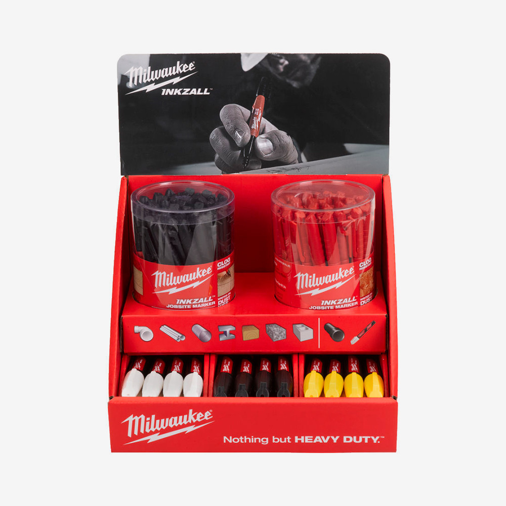 Набір маркерів для будмайданчика InkZAll MILWAUKEE (108шт.), дисплей Одеса - фото 2