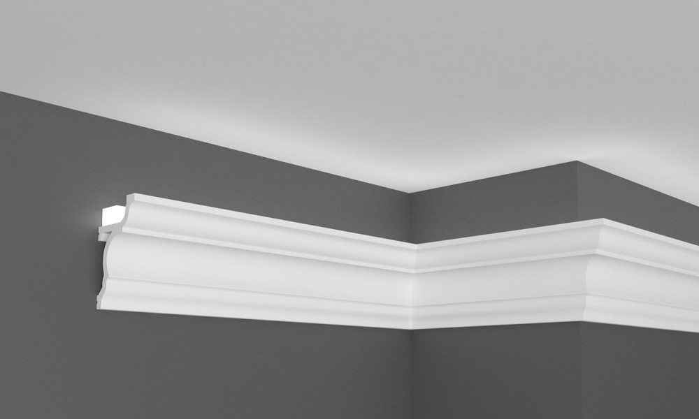 Карниз полимерный для LED освещения Grand Décor KH 916 Днепр - изображение 1