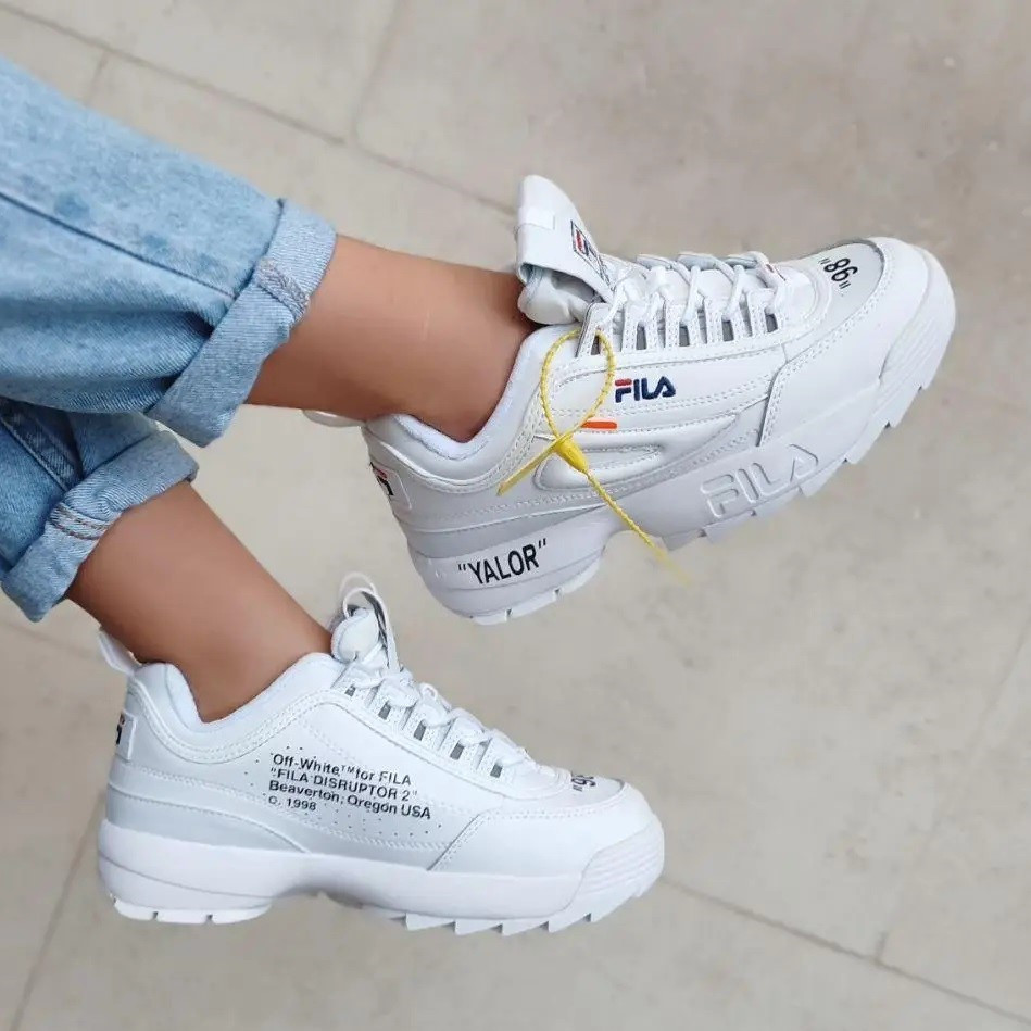Кроссовки FILA Disruptor Белые Кожаные Фила Женские (размеры: 36,37,38,39,40,43) Видео Обзор Днепр - изображение 3