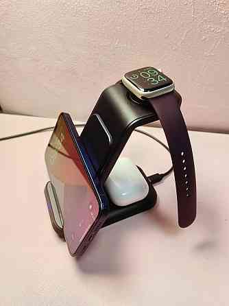 Бездротовий мультизарядний пристрій NN Z-23  3-in-1  black Киев