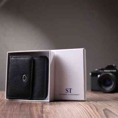 Кошелек ST Leather Из натуральной кожи Черный (22690) Винница