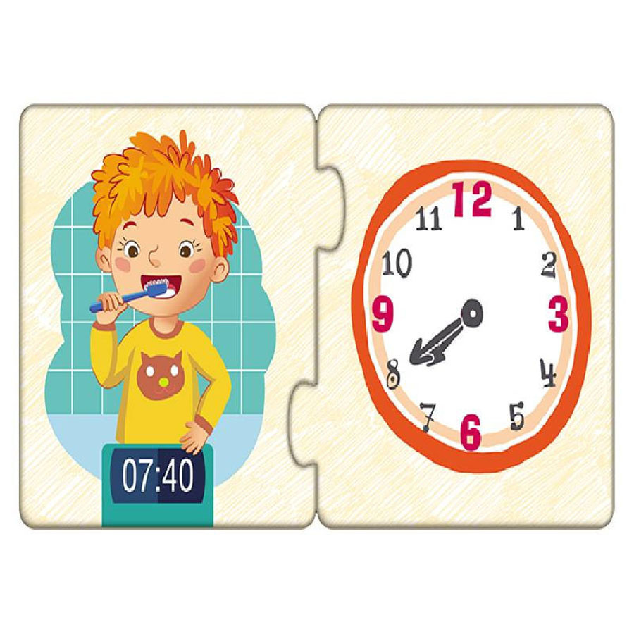 Дитячі пазли-половинки "Розпорядок дня" 1214002 укр. мовою Вінниця - фото 2