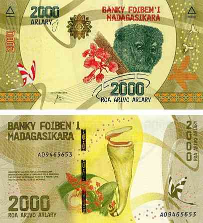 Мадагаскар / Madagascar 2000 Ariary 2017 Pick UNC Полтава