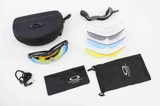 Окуляри з набором для догляду, змінні лінзи 5шт, в твердому чохлі, чорні НЕ оригінал Київ