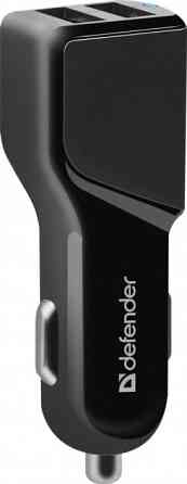 Автозарядка 2xUSB 18W (2xUSB-A) 3.4A UCA-34 чорна Defender Винница