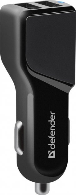 Автозарядка 2xUSB 18W (2xUSB-A) 3.4A UCA-34 чорна Defender Винница - изображение 2