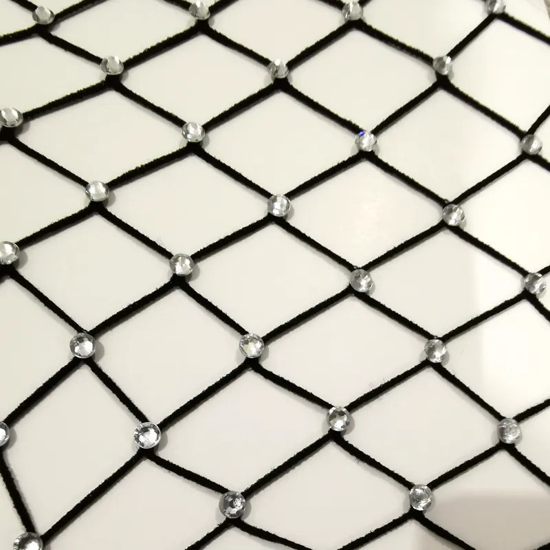 Колготки в сітку з камінням жіночі one size чорний Київ - фото 3