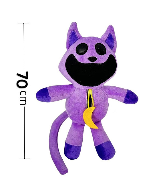 Кіт дрімота великий 70см CATNAP усміхнені тварини Poppy Playtime м'яка іграшка Київ - фото 1