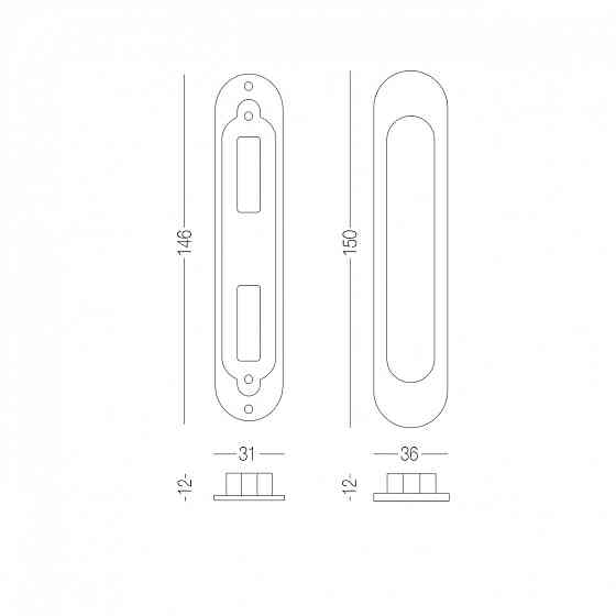 РУЧКА ДЛЯ РОЗСУВНИХ ДВЕРЕЙ SDH-1 AB СТАРА БРОНЗА Киев