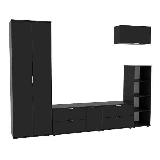 Стенка в гостиную Ketrin-3, Антрацит, 2820х425х2100 Львов