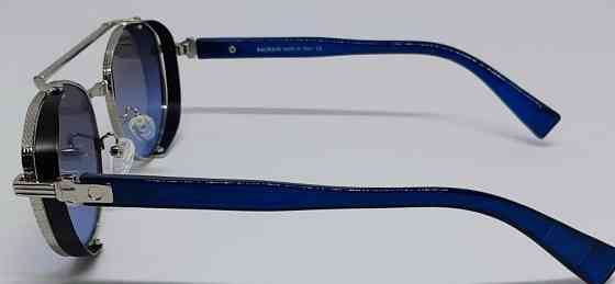 Брендовые очки унисекс линзы  синий градиент в металл оправе. Киев