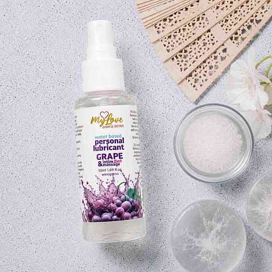2в1 лубрикант та масажний гель - MyLove Aroma Series Intim&Massage Grape, 50 мл Sex Aura Київ