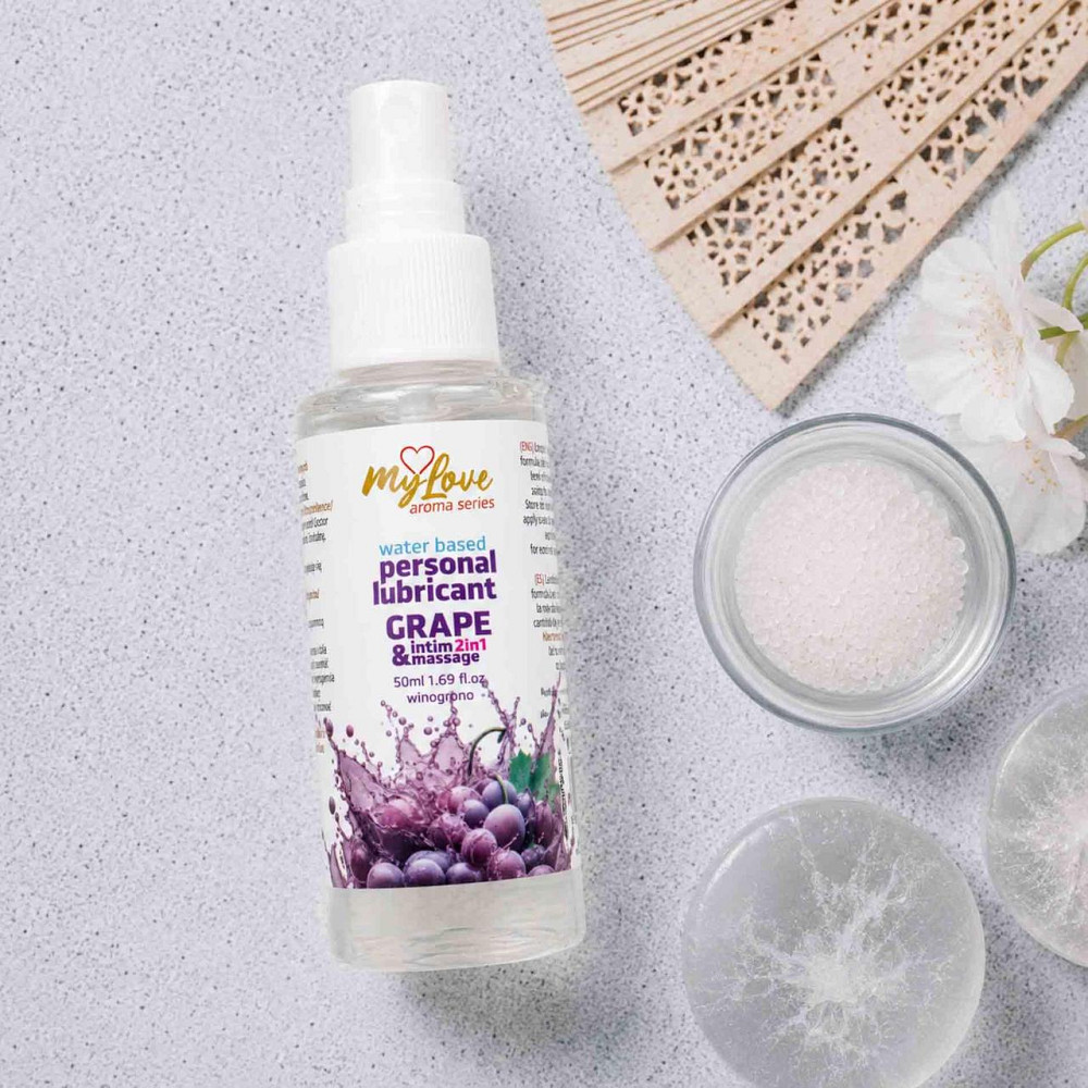 2в1 лубрикант та масажний гель - MyLove Aroma Series Intim&Massage Grape, 50 мл Sex Aura Київ - фото 3