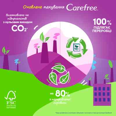 Щоденні прокладки Carefree Plus Large Fresh 20 шт. (3574661606231/3574661487564) Вінниця